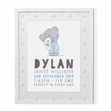 Personalised Tiny Tatty Teddy New Baby Framed Print Image Preview